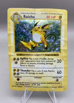 Pokemon - Raichu - 014/102 - Unlimited Holofoil - Base Set (Shadowless) - DM* - Image 1