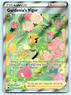 Gardenia's Vigor GG61/GG70 Pokemon Crown Zenith Galarian Gallery Ultra Rare - Image 1