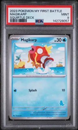 2023 POKEMON MY FIRST BATTLE-SQUIRTLE DECK MAGIKARP PSA 9 - Image 1