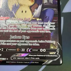 Pokemon TCG Mimikyu V TG16/TG30 Brilliant Stars Trainer Gallery - Image 4