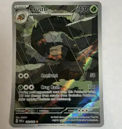 The Pokemon Company Crustle 183/182 SV04 Paradox Rift Illustration Rare Holo EN - Image 1