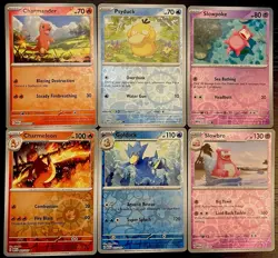 Pokemon TCG SV 151 Reverse Holo Lot Slowpoke Slowbro Psyduck Charmander NM - Image 1