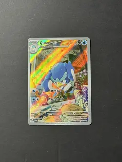 Pokemon Quaxwell 207/193 Sv02: Paldea Evolved Illustration Rare Holo - Image 1