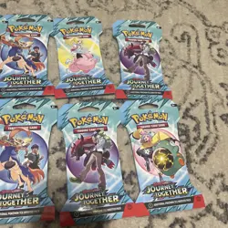 Pokemon TCG Journey Together Sleeved Booster Pack Art Set Of 8 - Image 2