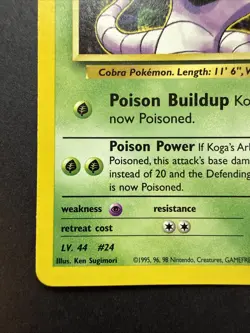 Pokemon - Koga's Arbok - 25/132 Rare - Gym Challenge 2000 - Image 5