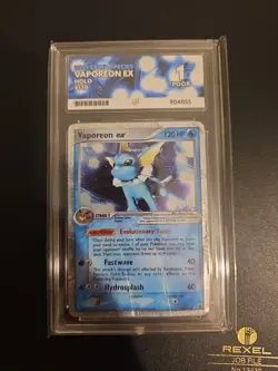 2005 POKEMON EX DELTA SPECIES #110 VAPOREON EX-HOLO ACE 1 Very Low Pop - Image 1