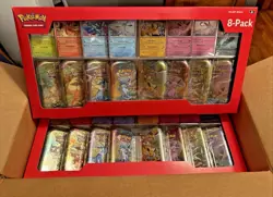 Pokemon TCG: Prismatic Evolutions 8 Mini-Tins Promos Costco Lot Of 4 IN HAND - Image 1