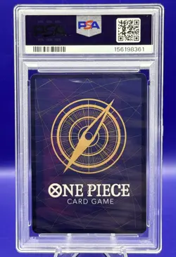 One Piece Shanks Alt Art OP14-027 The Azure Sea's Seven Foil PSA 10 Gem Mint - Image 2