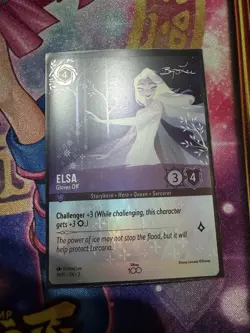Elsa Gloves Off 19/P1 Disney 100 Promo Foil NM Lorcana - Image 1