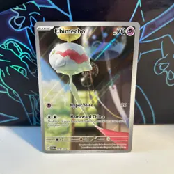 Pokemon TCG Card Chimecho 179/167 Twilight Masquerade Illustration Rare - NM - Image 1