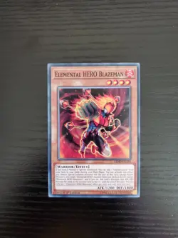 Elemental HERO Blazeman - Yugioh Hero Deck 1st Ed. Card - LEHD-ENA16 - NM/MT - Image 1