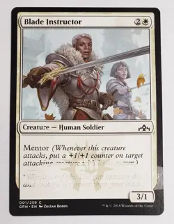 X 1 Blade Instructor ERROR Card MTG Mystery Booster Magic The Gathering - Image 1