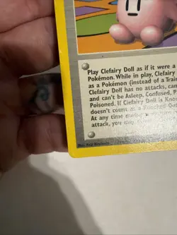 Pokemon Clefairy Doll Trainer Base Set Regular Card 070/102 - Image 2