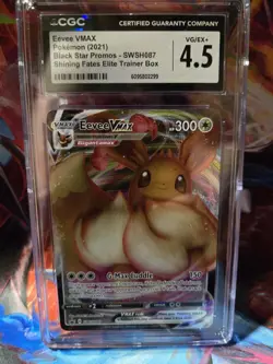 Eevee VMAX S-P Sword & Shield Promos Holo CGC 4.5 101/S-P Japanese Pokemon Card - Image 1