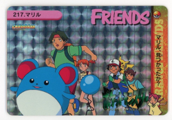Pokemon Card Marill Tracey & Others No. 217 Holo Prism Anime Series EX - Image 1