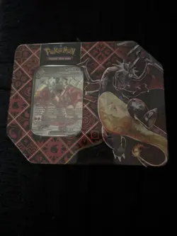 Pokemon Charzard Ex Tin Paldean Fates TCG New In Box Sealed English - Image 1