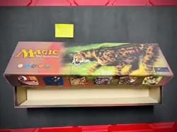 Magic the Gathering Vintage King Cheetah Empty Card Box Wizard of the Coast - Image 1