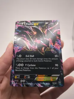 Yveltal EX 79/146 XY Ultra Rare Holo Basic Pokemon TCG Card English - Image 2