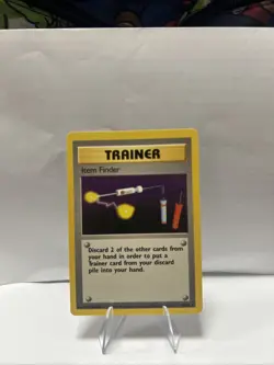 Pokemon TCG Item Finder Base Set Unlimited Rare Card - Image 1