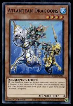 Atlantean Dragoons Quarter Century Bonanza RA03-EN006 LP YuGiOh TCG | Buy 10 Get - Image 1