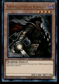 Armageddon Knight (PUR) Quarter Century Bonanza RA03-EN002 LP YuGiOh TCG | Buy 1 - Image 1