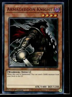 Armageddon Knight (UR) Quarter Century Bonanza RA03-EN002 LP YuGiOh TCG | Buy 10 - Image 1