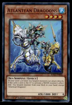 Atlantean Dragoons (UR) Quarter Century Bonanza RA03-EN006 LP YuGiOh TCG | Buy 1 - Image 1