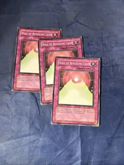 3x Yugioh Wall of Revealing Light AST-050 Common 1st Ed LP - Image 1