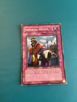1996 Secret Rare Imperial Order PSV-104 Yugioh Card - Image 1