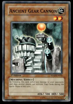 Ancient Gear Cannon Structure Deck: Machine Re-Volt SD10-EN016 MP YuGiOh TCG | B - Image 1