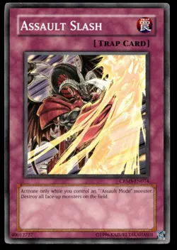 Assault Slash Crimson Crisis CRMS-EN074 MP YuGiOh TCG | Buy 10 Get 10 Free - Image 1