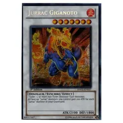 HA02-EN057 Jurrac Giganoto Secret Rare 1st Edition YuGiOh Card - Image 1