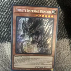 Yugioh Primite Imperial Dragon MP25-EN099 1st Edition Prismatic Secret Rare NM - Image 1