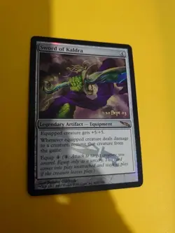 Sword of Kaldra. FOIL rare Legendary artifact equipment MTG Card. Mirrodin. - Image 2