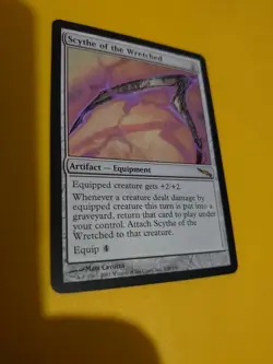 Scythe of the wicked. rare artifact equipment MTG Card. Mirrodin. - Image 4
