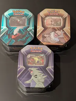 Pokemon Triple Whammy Tin Set of 3 - Tyranitar, Slaking, Darkrai Factory Sealed - Image 1