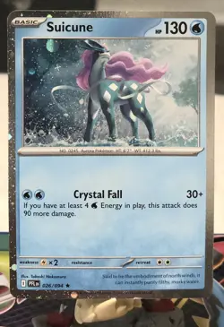 Suicune (Cosmos Holo) 026/094 Phantasmal Flames Pokemon NM - Image 1