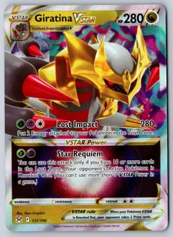 Giratina VSTAR 131/196 Holo VSTAR Rare Lost Origin Pokemon - Image 1