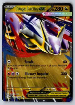 Mega Latias ex 100/132 Double Rare Mega Evolution Pokemon Near Mint - Image 1