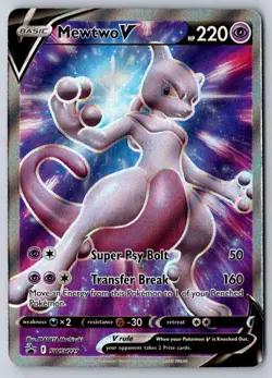 Mewtwo V SWSH229 Holo Promo Sword & Shield Promo Pokemon Near Mint - Image 1