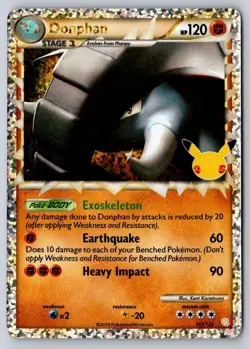 Donphan 107/123 Classic Collection Celebrations: Classic Collection Pokemon NM - Image 1