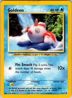 Goldeen 45/64 Neo Revelation Pokemon MP Unlimited - Image 1