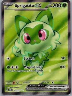 Sprigatito ex 251/217 Ultra Rare Ascended Heroes Pokemon Near Mint - Image 1