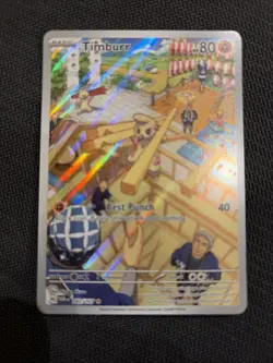 Timburr 183/167 Illustration Rare Pokemon TCG Twilight Masquerade NM - Image 1
