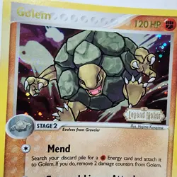 2006 Golem Legend Maker Reverse Holo Stamped Pokemon Tcg NM - Image 3