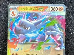 Mega Charizard ex (013/094) ~ Mint/NM [Phantasmal Flames 2025] Holo Pokemon TCG - Image 2