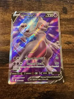 Pokemon TCG Sword & Shield Mewtwo V #SWSH229 Promo LP/NM - Image 1