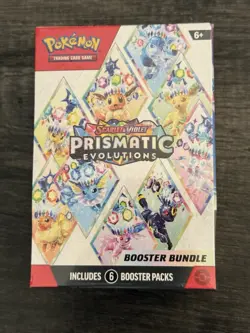 Pokemon Prismatic Evolutions Booster Bundle Sealed 6-Pack - Image 1