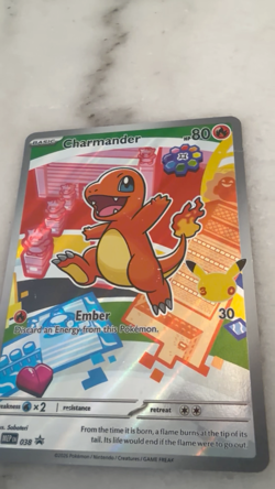Pokemon Charmander MEP 038 First Partner Illustration Holo Black Star Promo 2026 - Image 2