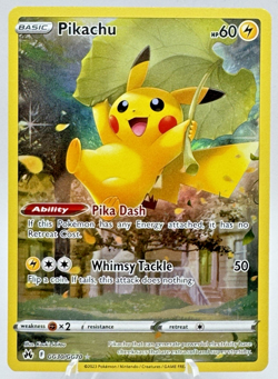 Pikachu 2023 Pokemon SWSH Galarian Gallery Full Art #GG30/GG70 - Image 1